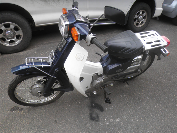 修理完了後のスーパーカブ50